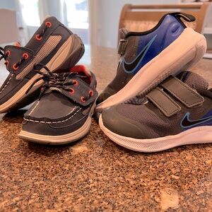 GUC Sperry’s and Nike Toddler Boys size 8 and 8.5